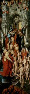 The Blessed at the gate to heaven with St. Peter by Hans Memling.